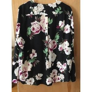 IMAN Flower print wrap around blouse SZ XL